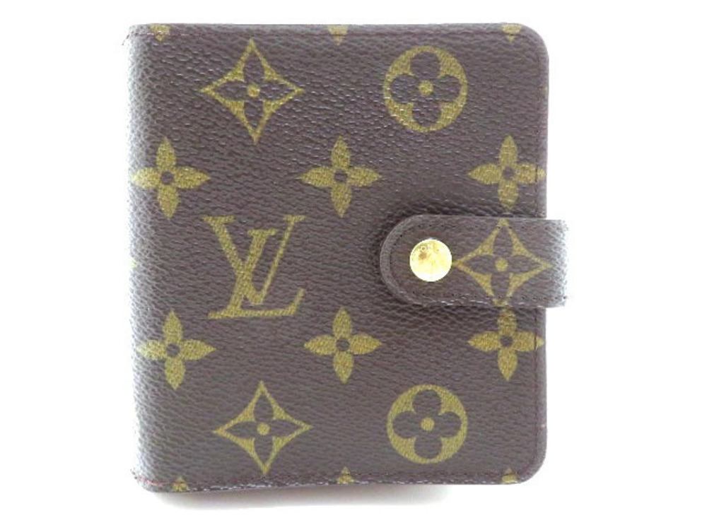 LOUIS VUITTON Compact Wallet Zip Monogram